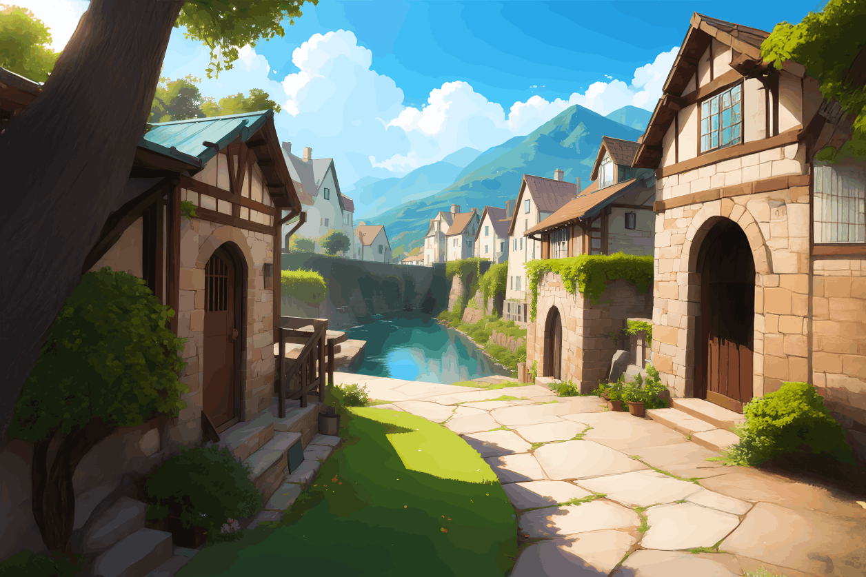 Medieval Fantasy Town Image